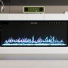 FUFU&GAGA Modern White TV Stand with Integrated 40 - inch Electronic Fireplace - Stylish Entertainment Center for Living Room - 3 of 4