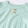 Toddler 2pc Solid Pointelle Snug Fit Pajama Set - Cloud Island™ - 3 of 4