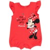 Disney Minnie Mouse Winnie the Pooh Nightmare Before Christmas Baby Girls Snap Romper and Bucket Sun Hat Newborn to Infant - 4 of 4