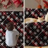Christmas Flannel Blanket Throw, Black Red Buffalo Plaid Snowflake Soft Fuzzy Plush Cozy Blankets for Christmas Gift. - 4 of 4