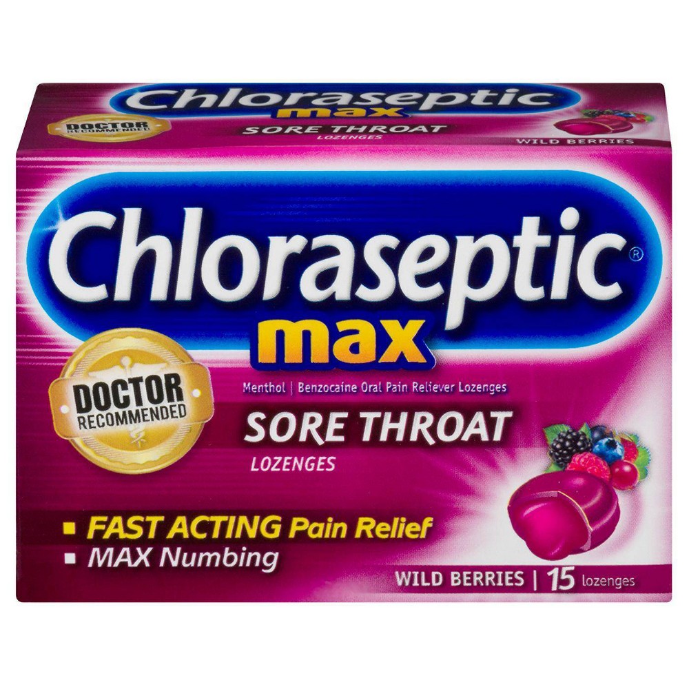 UPC 678112017461 product image for Chloraseptic Max Strength Sore Throat Lozenges - Wild Berries - 15ct | upcitemdb.com