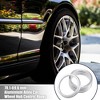 Unique Bargains Aluminum Alloy Car Auto Hub Centric Rings Wheel Bore Center Spacer Silver Tone 4 Pcs - image 2 of 4