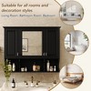 Vynxaria 35'' x 28'' Wall Mounted Bathroom Medicine Cabinet, Modern Bathroom Wall Cabinet with Mirror,  Mirror Cabinet - 4 of 4
