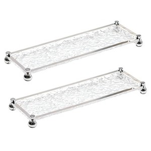 Attop Acrylic Perfume Tray Bathroom Vanity Tray Small Decorative Tray Dressing Table Perfume Storage Tray - 1 of 4