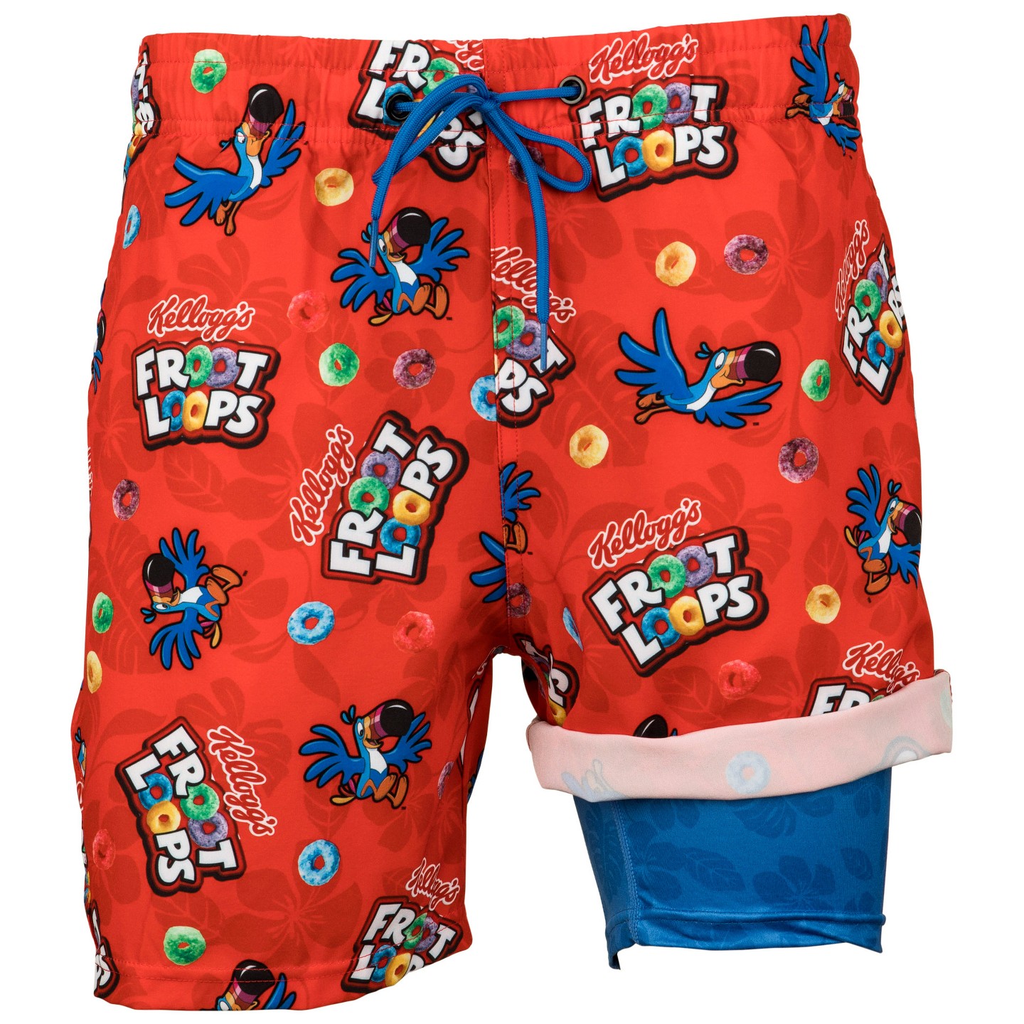 Froot Loops Mens Froot Loops Cereal 6" Inseam Lined Swim Trunks - XLarge (40-42) — фото 4
