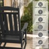 Decksplore 2 PCS HDPE Rocking Chair Set Porch Rocker for indoor/outdoor - 2 of 4