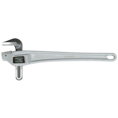 WESTWARD 1XJZ7 14 in L 2 in Cap. Aluminum Offset Pipe Wrench