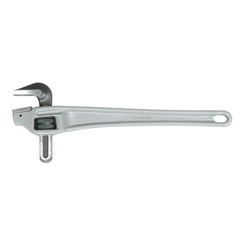 WESTWARD 1XJZ7 14 in L 2 in Cap. Aluminum Offset Pipe Wrench - image 1 of 1
