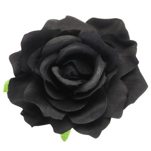 Unique Bargains Soft Fabric Weddings Party Women Rose Flower Hair Clips - 1 of 4