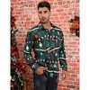 Clearlove Men's Christmas Shirts Long Sleeve Novelty Xmas Button Shirts - 4 of 4
