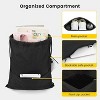 MaseiKar Drawstring Backpack Water Resistant String Bag Sports Sackpack Gym Sack with Side Pocket for Men Women - 3 of 4