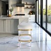 Starlight Canyon Home,Clear Chair Acrylic Stool White Acrylic Furniture Acrylic Chair Stool - 3 of 4