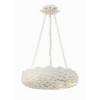 Crystorama Lighting Broche 6 - Light Chandelier in  Matte White - image 4 of 4