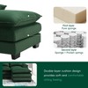 NicBex Modern U-shaped Sectional Sofa with 4 Waist Pillows and Double Chaise for Living Room,Apartment,Office,Green - 2 of 2
