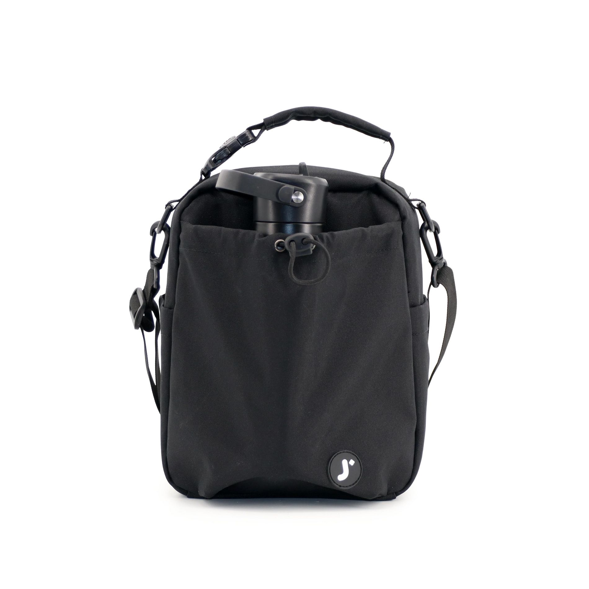 J World Cole Insulated Reusable Lunch Bag with Large Water bottle Holder and Shoulder Strap