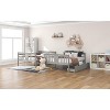Full over Full Bunk Bed with Drawers and Ladder for Bedroom, Guest Room Furniture-White - 2 of 4