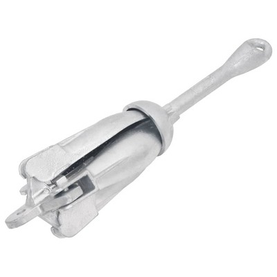 VidaXL Folding Anchor Silver 8.8 lb Malleable Iron