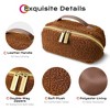 Byootique Plush Makeup Bag Open Flat Travel Toiletry Accessories Case Organizer - 4 of 4