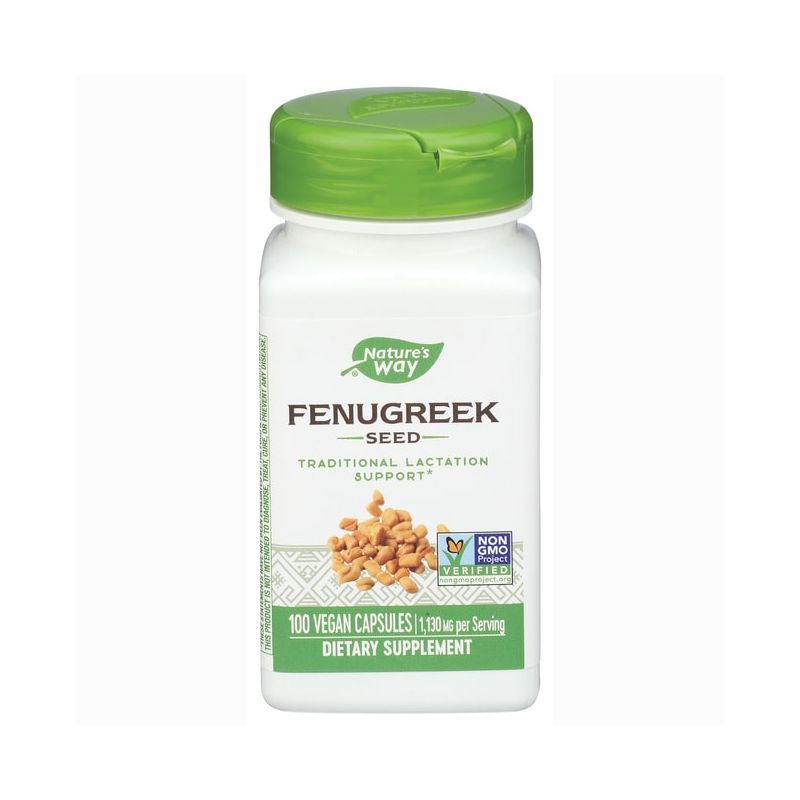 Nature's Way Fenugreek Seed 1,130 mg 100 Vegan Caps, 1 of 3