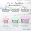 WeeSprout Stainless Steel Food Storage Containers, Leakproof Silicone Lids, BPA-Free - Set of 3 (4oz, 8 oz, 12 oz) - 2 of 4