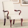 NicBex Jacquard Diamond Fabric Accent Chair,Upholstered Living Room Chairs with High Backrest,Gooseneck Armchair,Accent Chairs for Living Room - 2 of 4