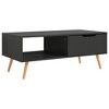 vidaXL Coffee Table Grey Engineered wood, MDF 39.4 x 19.5 x 16.9 in - 2 of 2