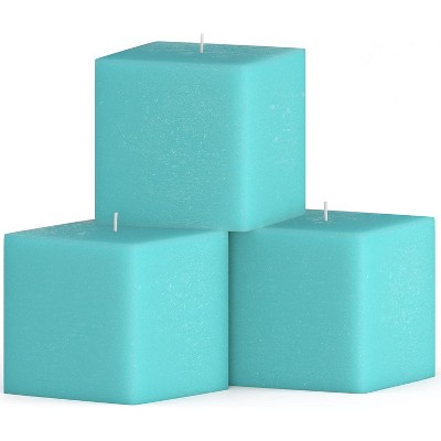 3 inch Pillar Candles for Home Set of 3 pcs - Unscented and Long Lasting Candles Ideal for Wedding or Home Decor