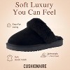 CUSHIONAIRE Hush Cozy Womens Slippers with Faux Fur Lining – Slip On  Comfortable Mule House Slippers for Women Indoor and Outdoor - 3 of 4