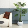10.2" H x 13.5" Dia (10" Opening) Round Self-Watering Indoor Plant Pots with Drainage & Water Level Monitor, White Dot Design - 4 of 4