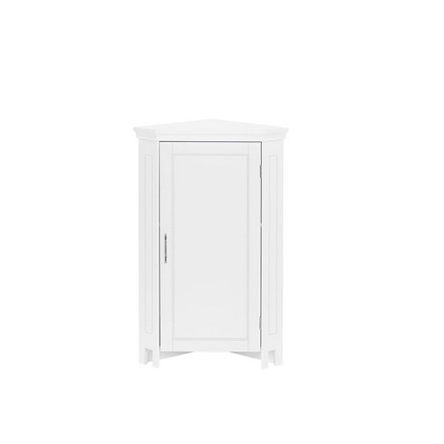 Somerset Collection Somerset 8 bright white polished corner shelf