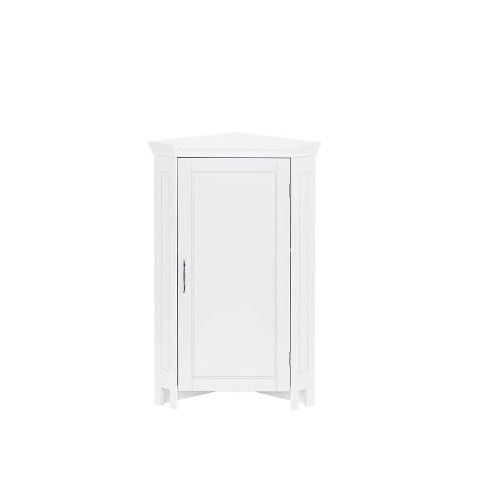 Photos - Wardrobe Somerset Single Door Corner Cabinet White - RiverRidge Home