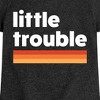 Girls' - Instant Message - Trouble Little Fitted Short Sleeve Graphic T-Shirt - 2 of 4