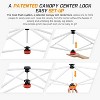 EAGLE PEAK 10x10 Pop Up Canopy Instant Tent w/ 4 Weight Bags - 3 of 4