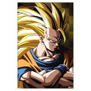 Trends International Dragon Ball Z: Cell Saga - Goku Super Saiya Framed Wall Poster Prints - 1 of 4