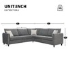 91" Modern Upholstered L-Shaped Sectional Sofa with 3 Pillows for Living Room or Apartment - 3 of 4