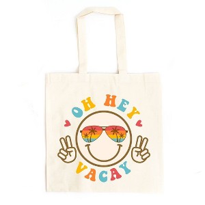 City Creek Prints Oh Hey Vacay Canvas Tote Bag - 1 of 2