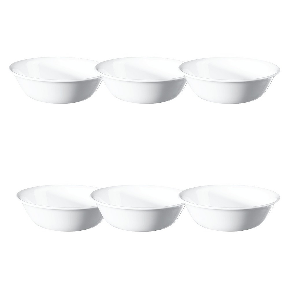 UPC 071160074279 product image for Corelle Livingware Winter Frost Vitrelle Cereal Bowls 18oz White - Set of 6 | upcitemdb.com