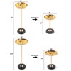 Modern Coffee Table End Table, Pedestal Center Tea Side Table, Accent Table for Small Spaces, Living Room Drink Martini Table, for Home Decor - 3 of 4