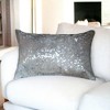12" X 20" Gray Cowhide Throw Pillow - 2 of 4
