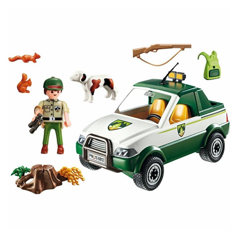 Playmobil Playmobil 6812 Country Forest Ranger Pick Up Truck Building Set, 1 of 7