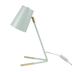 Globe Electric 52298 Harper 16 Desk Lamp in-Line On Off Switch Matte Gray Matte Brass Arm and Pivot Joint