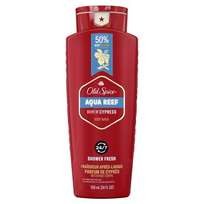 Old Spice Red Collection Body Wash Aqua Reef, Shower Clean, 24 Oz