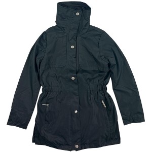 Yoki Big Girls' Lightweight Hidden Zipper Hood Trench Jackets - 1 of 4