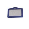 Unique Bargains Faux Leather Office Horizontal Business ID Badge Card Holder Blue 50Pcs - 4 of 4