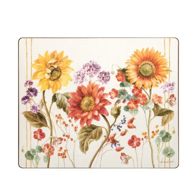 C&F Home Sunflower Patch Hardboard Placemat Set of 6