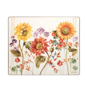 C&F Home Sunflower Patch Hardboard Placemat Set of 6 - 1 of 3