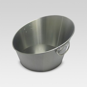 10.5L Stainless Steel Angled Beverage Tub - Threshold™: Drink Bucket Party Ice Bucket for Cold Beverages - 1 of 1