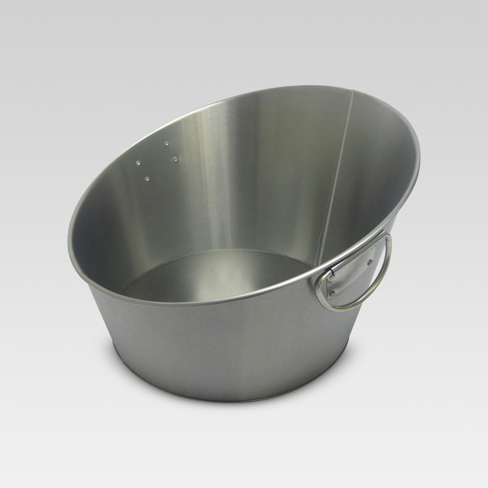 Photos - Glass 10.5L Stainless Steel Angled Beverage Tub - Threshold™
