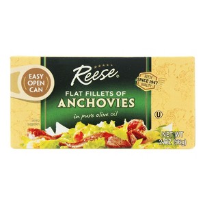 Reese - Anchovies - Flat Fillets - in Pure Olive Oil - Case of 10 - 2 oz - 1 of 3