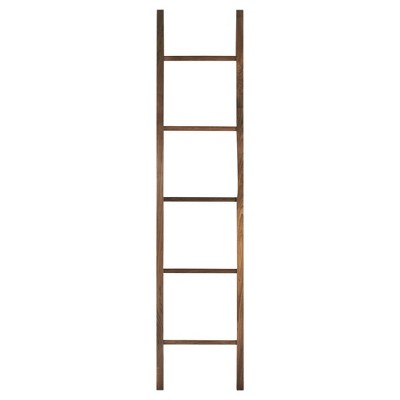 Decorative Ladder with Solid Walnut - Flora Home